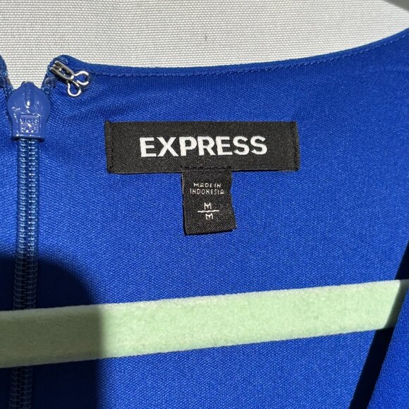 Express Blue Body Con Dress Size M - Picture 4 of 5